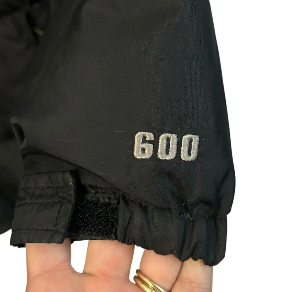 The North Face Retro Nuptse Jacket Big Girl's Sz L Black Goose Down 600 Fill